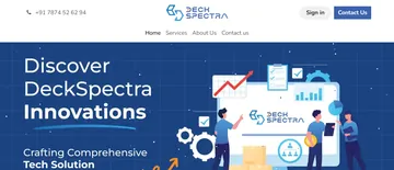 Deck Spectra Technologies website – client of Innovative Digital Lab