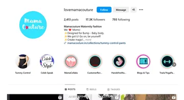 Mama Couture website – client of Innovative Digital Lab