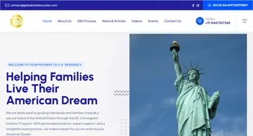 Global Residency Visa website – client of Innovative Digital Lab