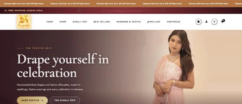 Swastik Creations website – client of Innovative Digital Lab